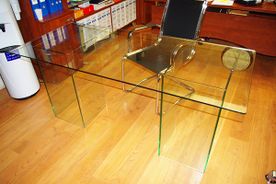 mesa de cristal